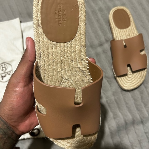 Hermes Brown Sandals main image 4
